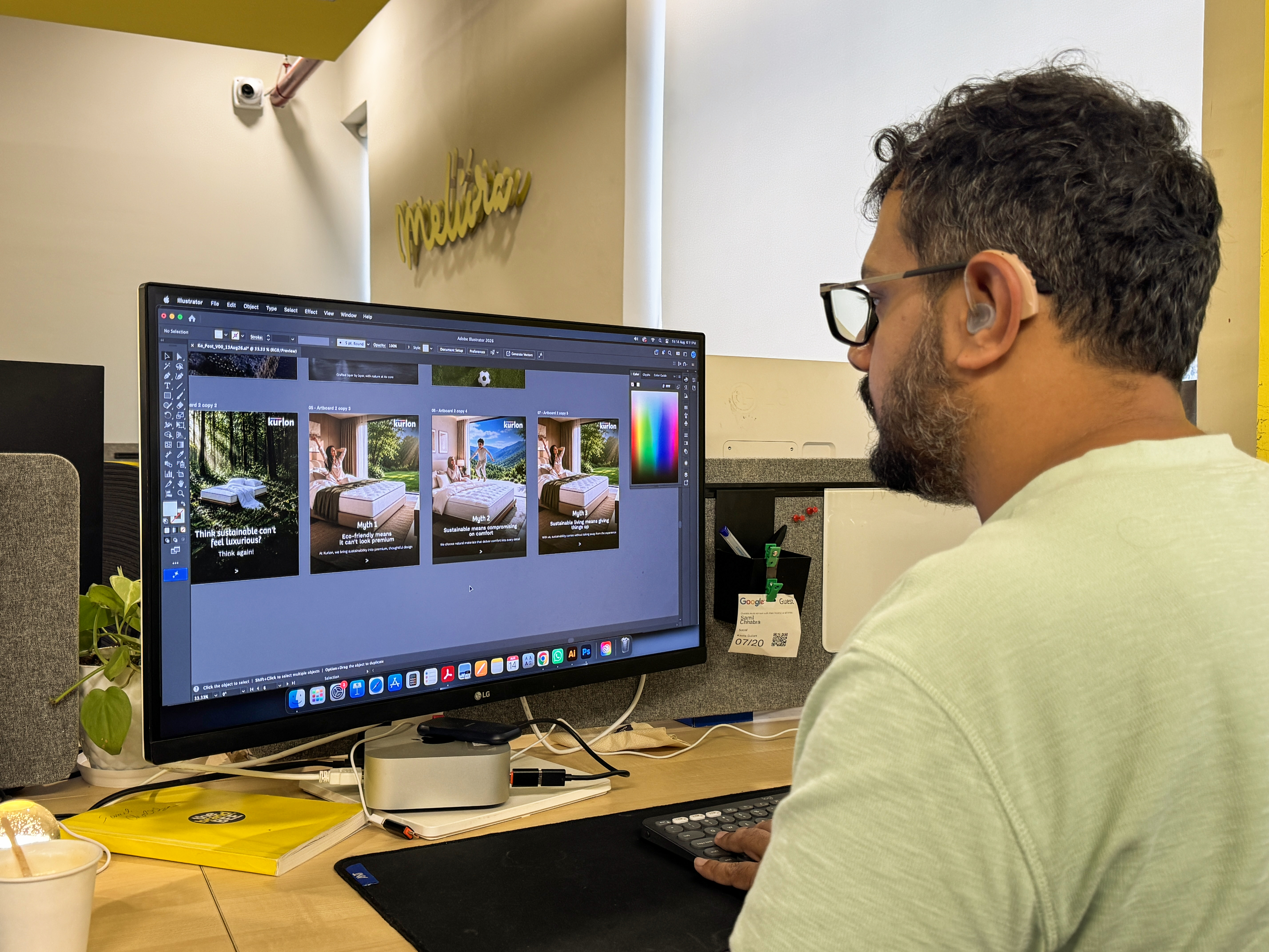 Brand communication and design work in progress - The Brand Bee