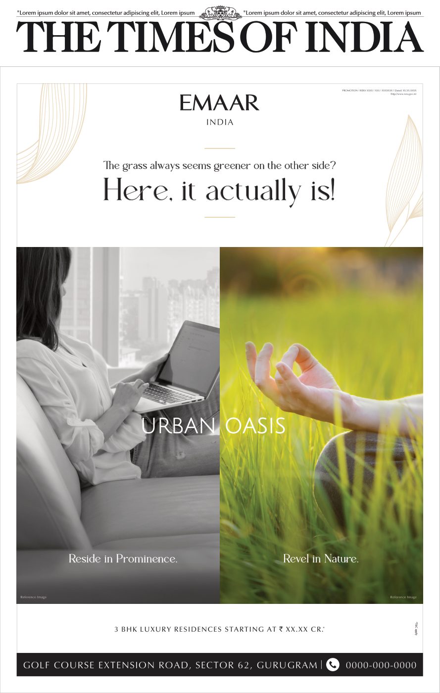 Urban Oasis press ad