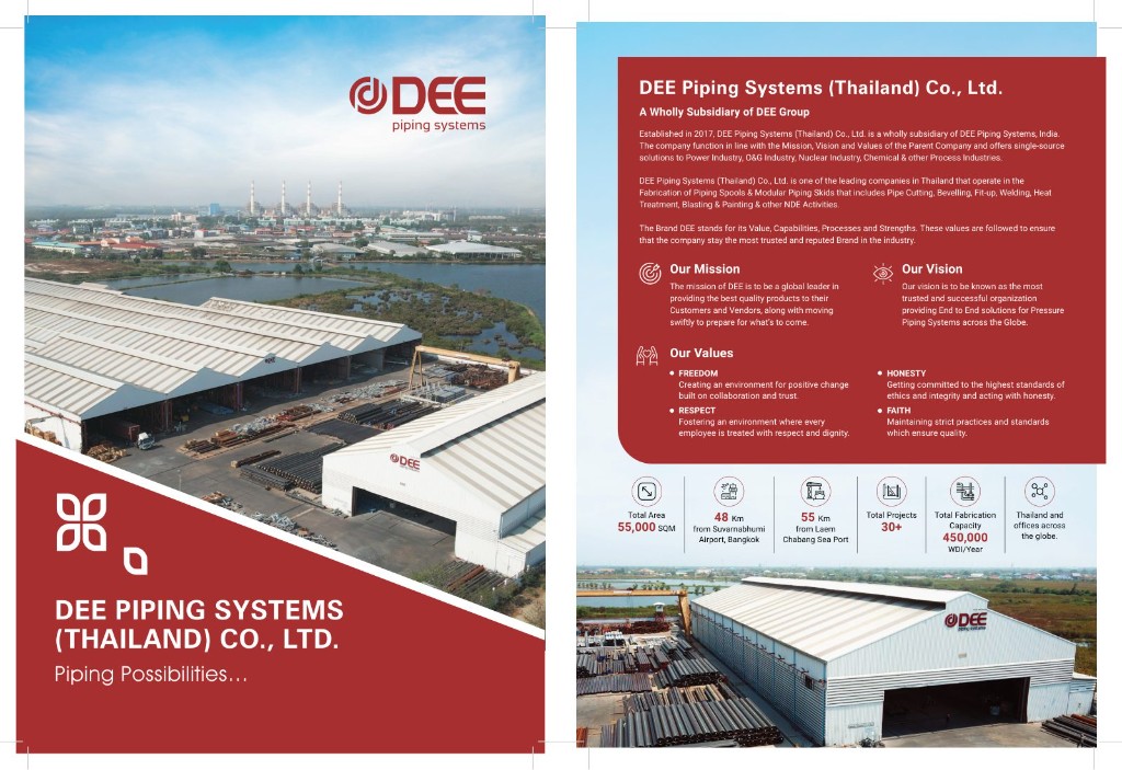 DEE Piping Systems Thailand corporate brochure by The Brand Bee